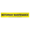 Vehicle Sign - 'Motorway Maintenance' ClingFilm - 450 x 75mm