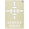 Survey Point Stencil 300 x 400mm