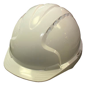 Vented Safety Helmet - White