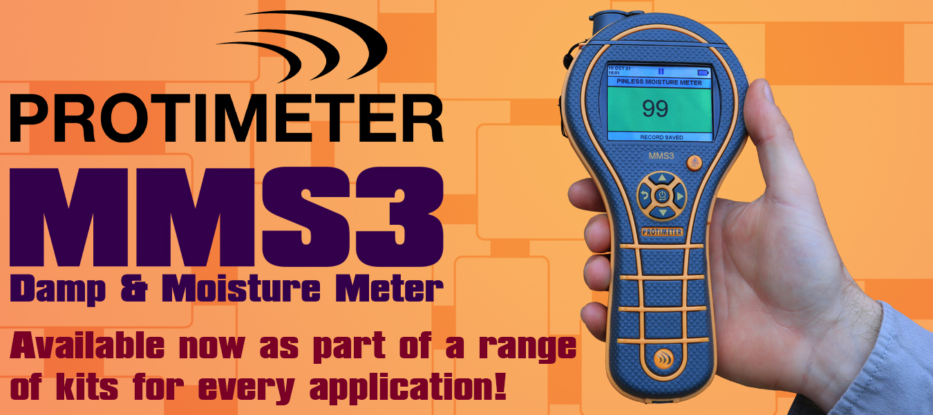 The new Protimeter MMS3, available now in a range of kits with all the accessories you need for your specific project!