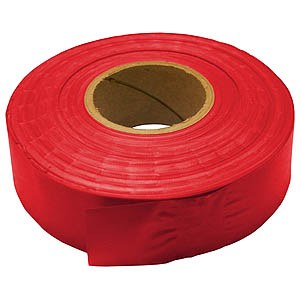 30mm x 91m PVC Flagging Tape - Red