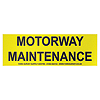 Vehicle Sign - 'Motorway Maintenance' Magnetic - 600 x 200mm
