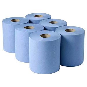 Blue Paper Rolls - pack of 6