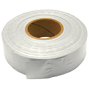 30mm x 91m PVC Flagging Tape - White