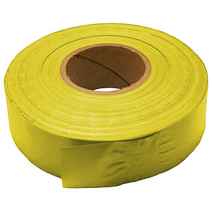 30mm x 91m PVC Flagging Tape - Yellow