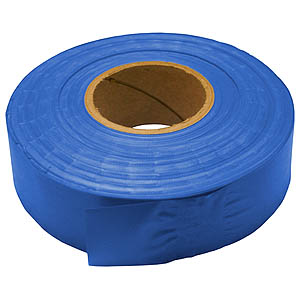 30mm x 91m PVC Flagging Tape - Blue