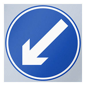 750mm Sign Face - Direction Arrow