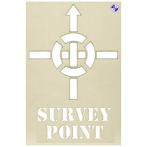 Survey Point Stencil 300 x 400mm