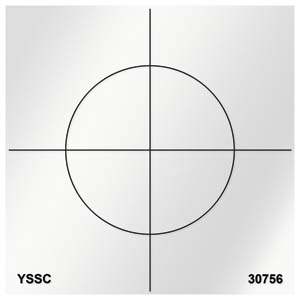 400 x 400mm Acrylic Black Cross Target