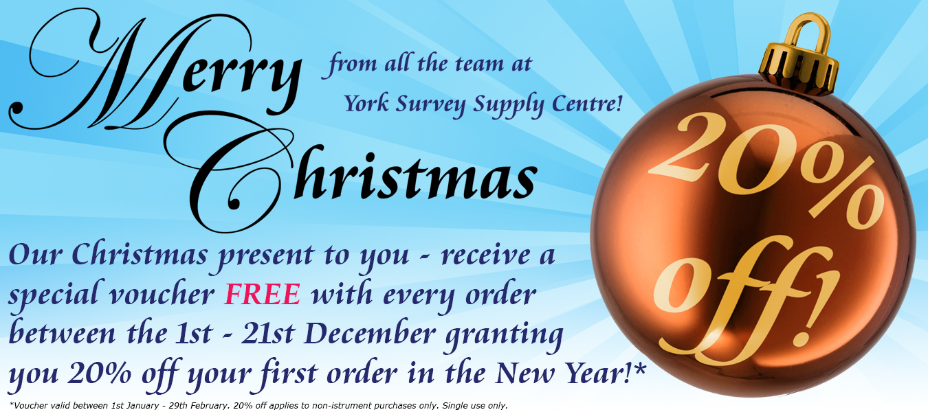 Merry Christmas from all the team at York Survey Supply Centre!