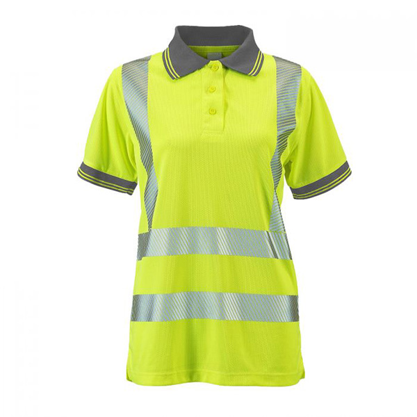 Ladies Hi Vis Polo Shirt Yellow