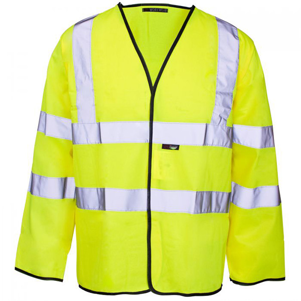 Hi Vis Long Sleeved Yellow Vest